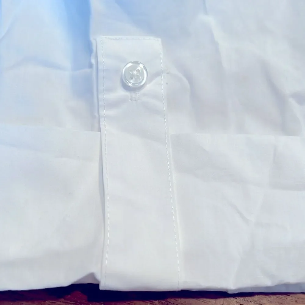 NWT Madewell Depeche Mini White Button-Up Dress Medium - Picture 6 of 9